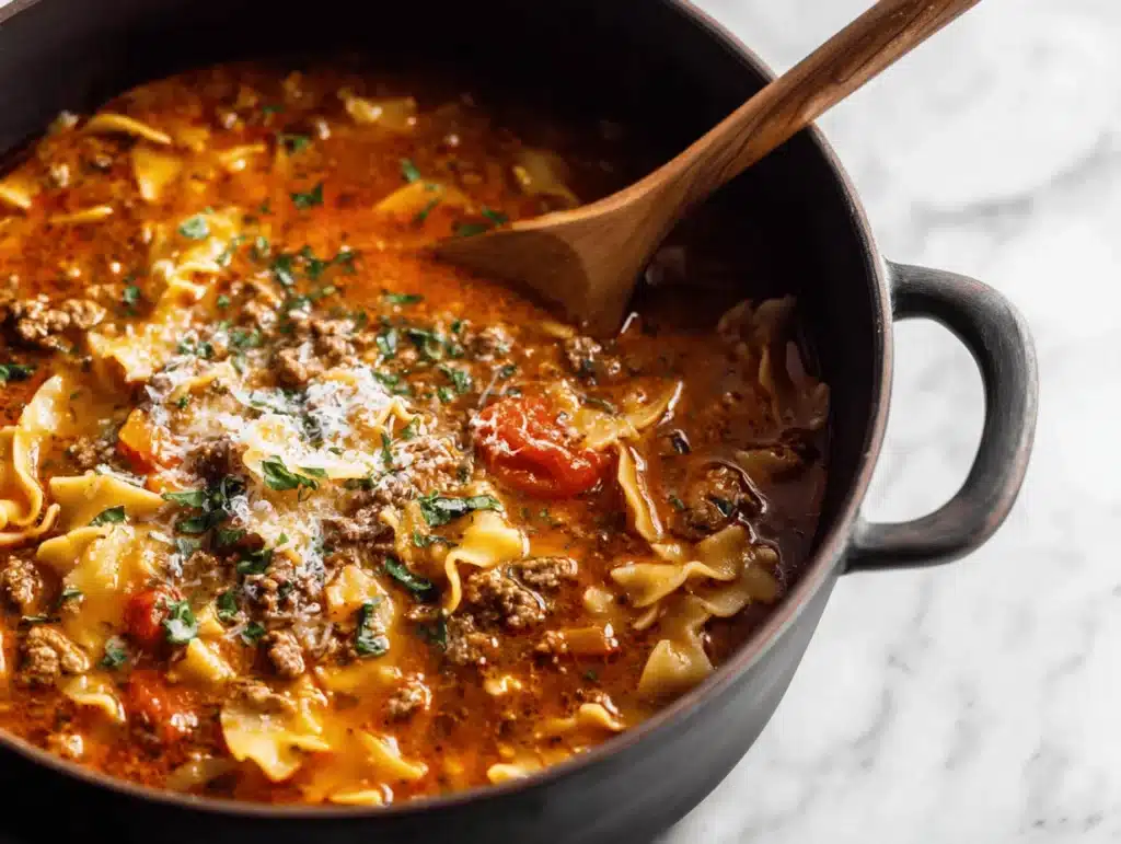 lasagna soup - featured image