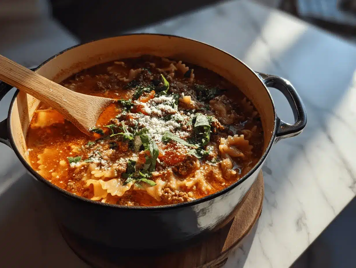 lasagna soup preparation steps