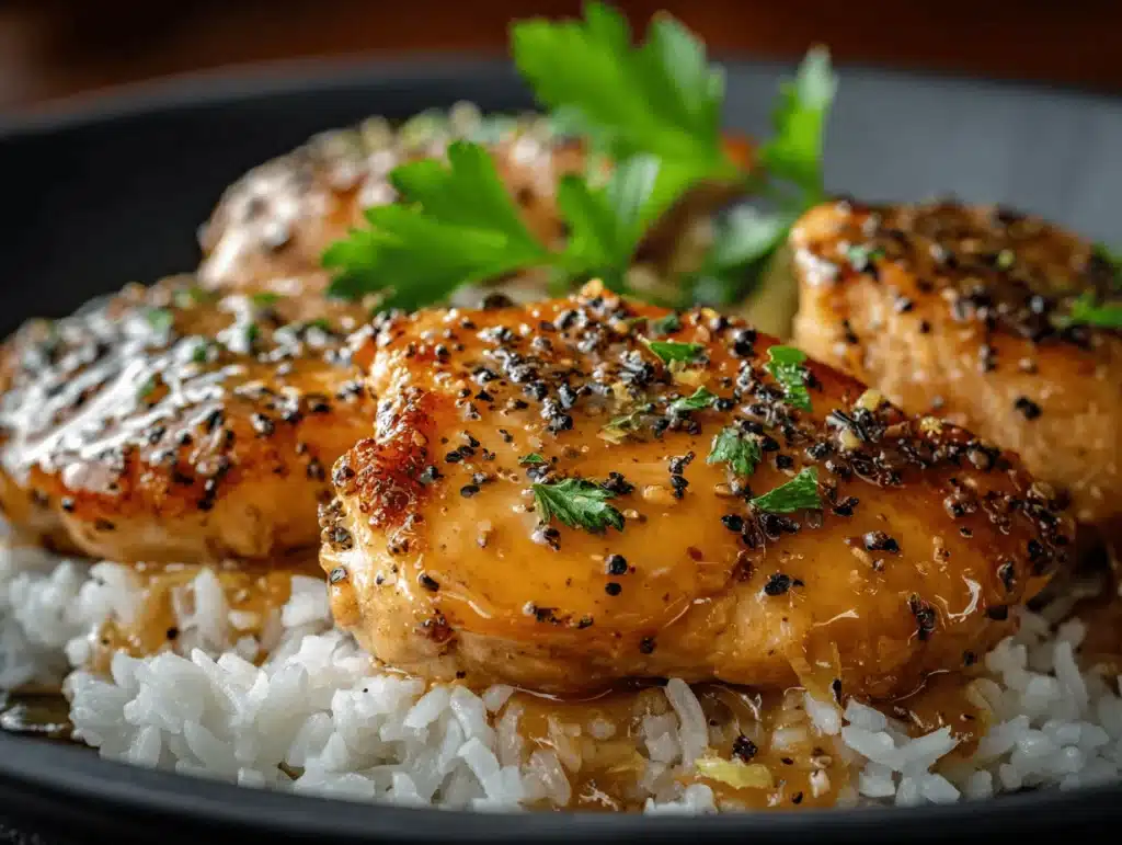 lemon honey glazed chicken - featured image