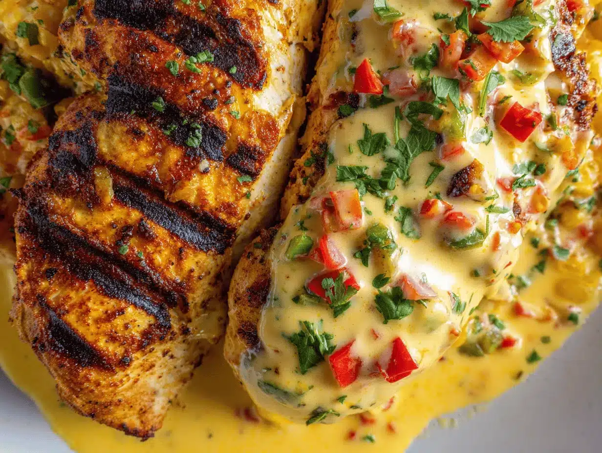 Mexican Chicken with Cheese Sauce preparation steps