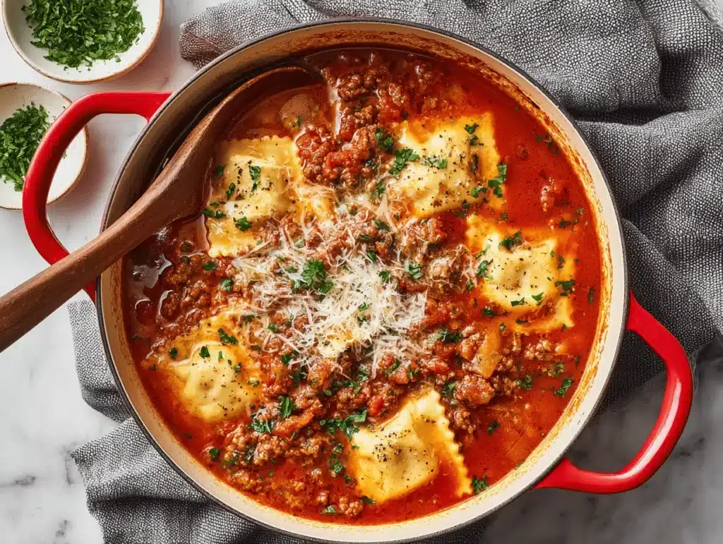 ravioli soup recipe - featured image