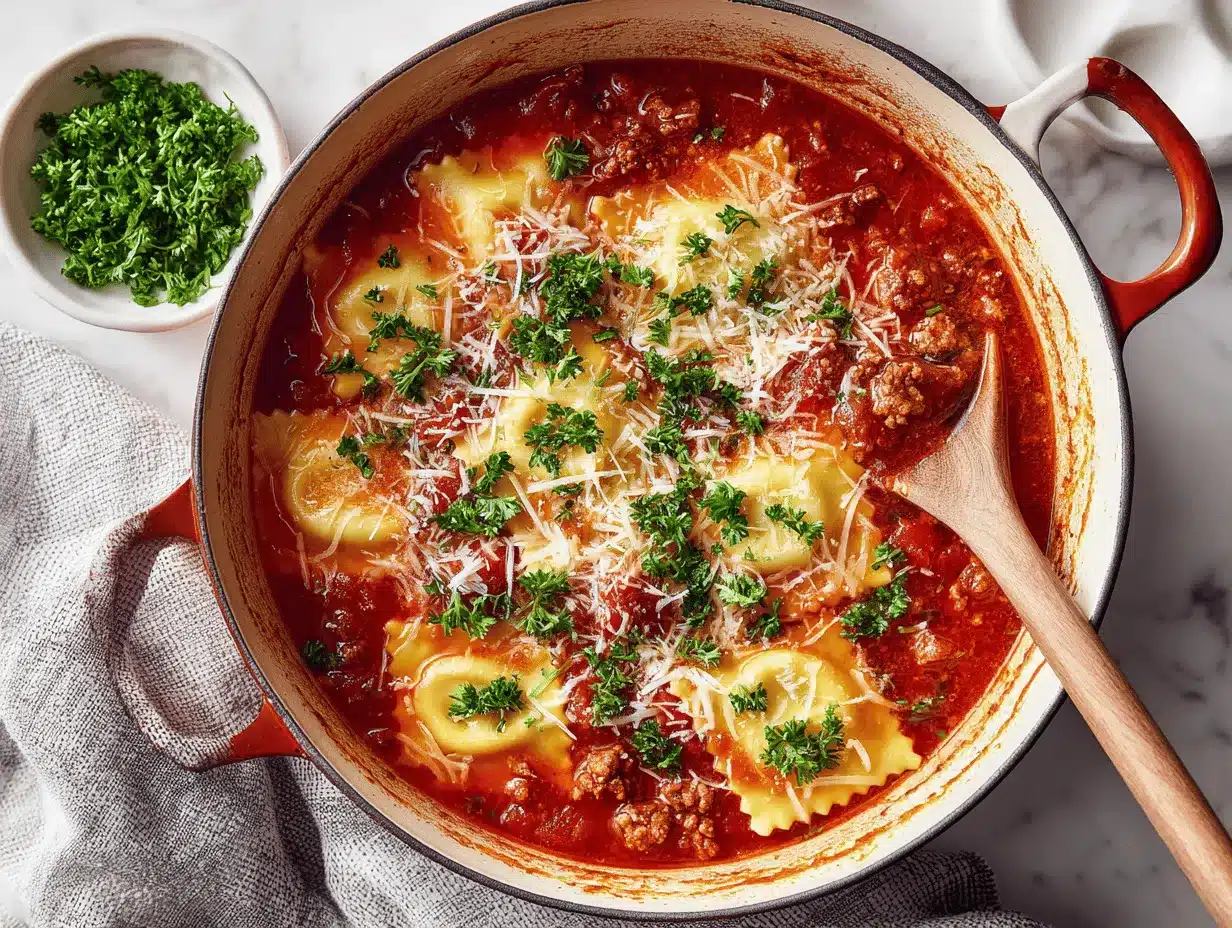 ravioli soup recipe preparation steps