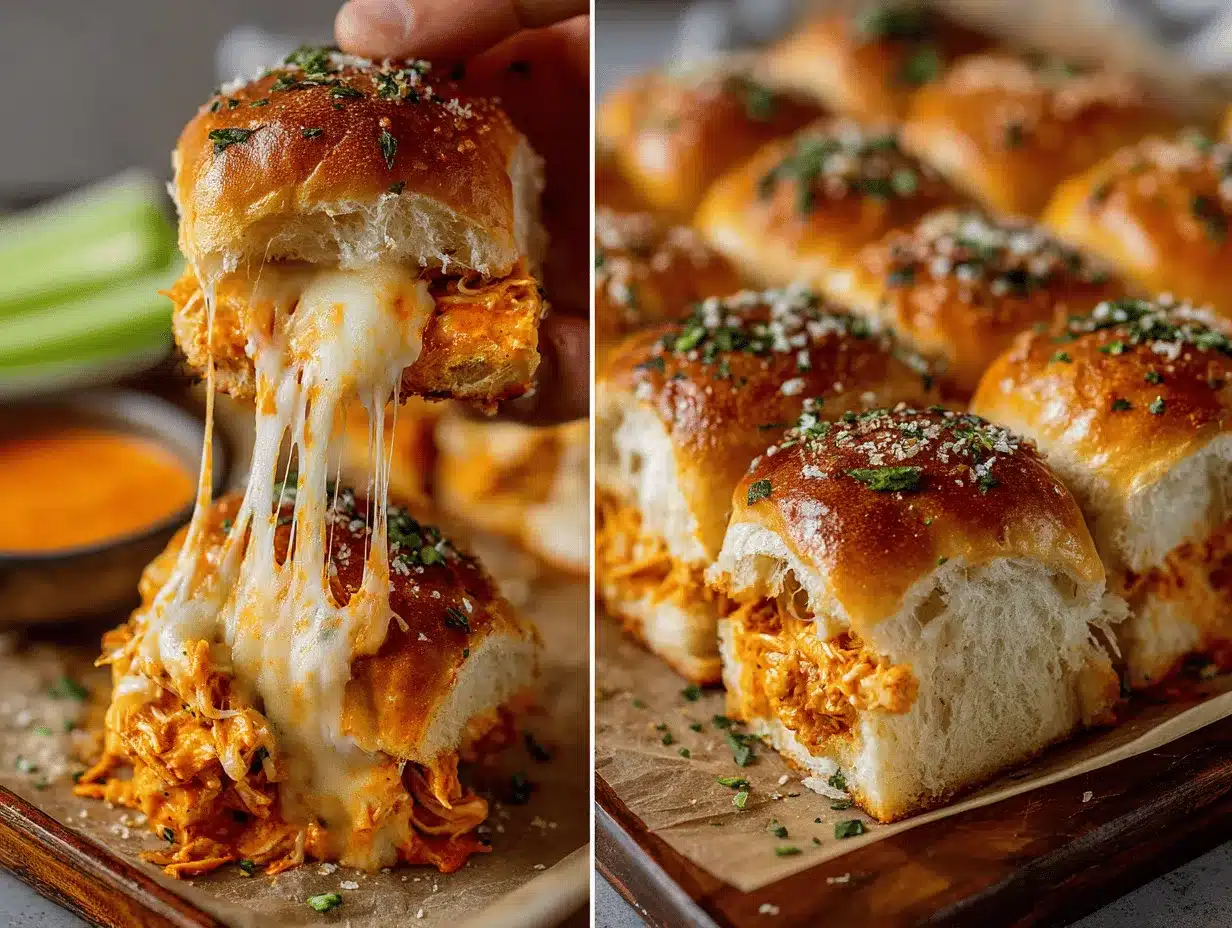 sheet pan Buffalo chicken sliders preparation steps
