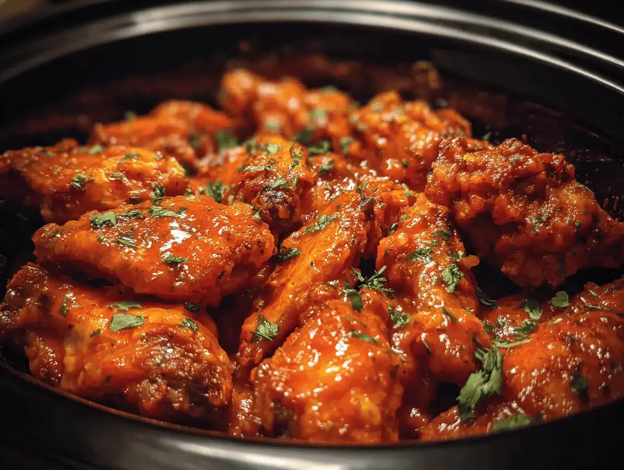 slow cooker buffalo wings preparation steps