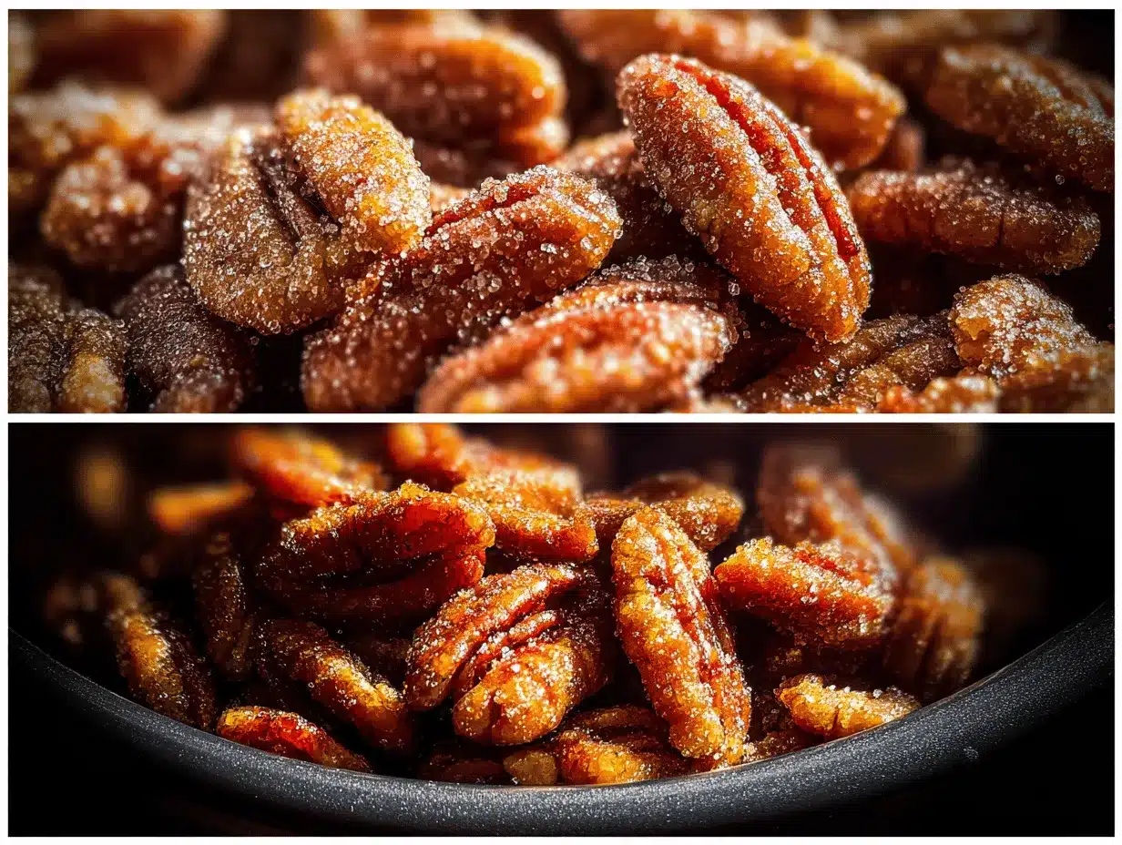 slow cooker candied cinnamon pecans preparation steps