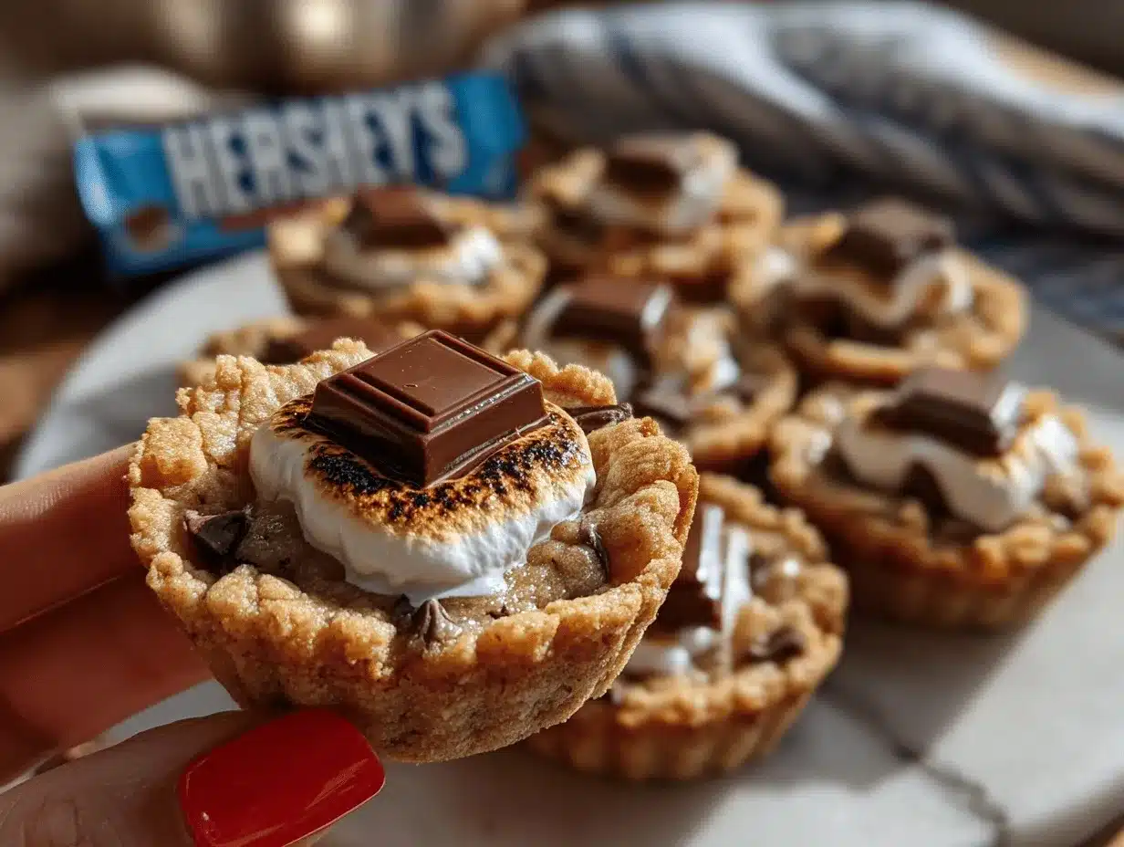 SMores Cookie Cups preparation steps