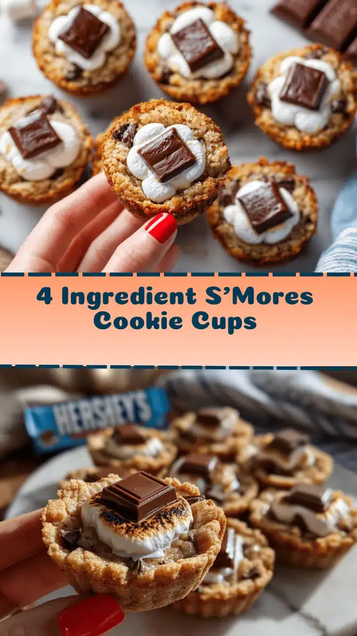 SMores Cookie Cups recipe