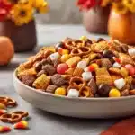 sweet and salty fall snack mix - featured image