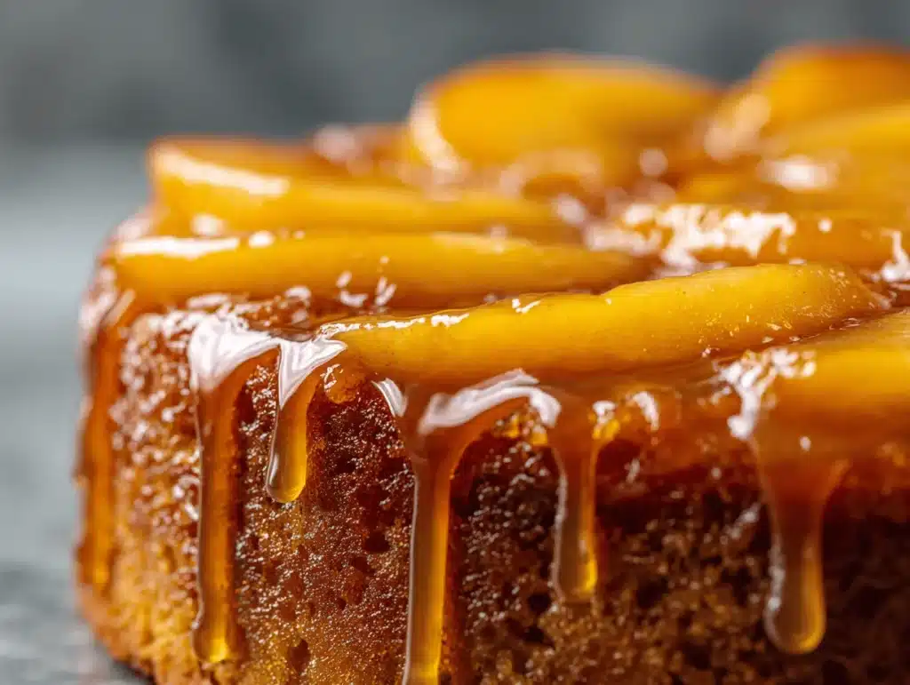 upside down apple spice cake - featured image