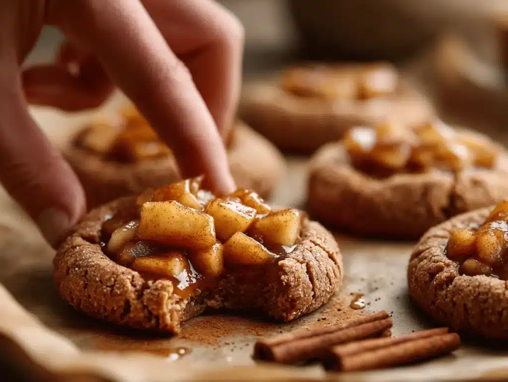 vegan apple pie cookies - featured image