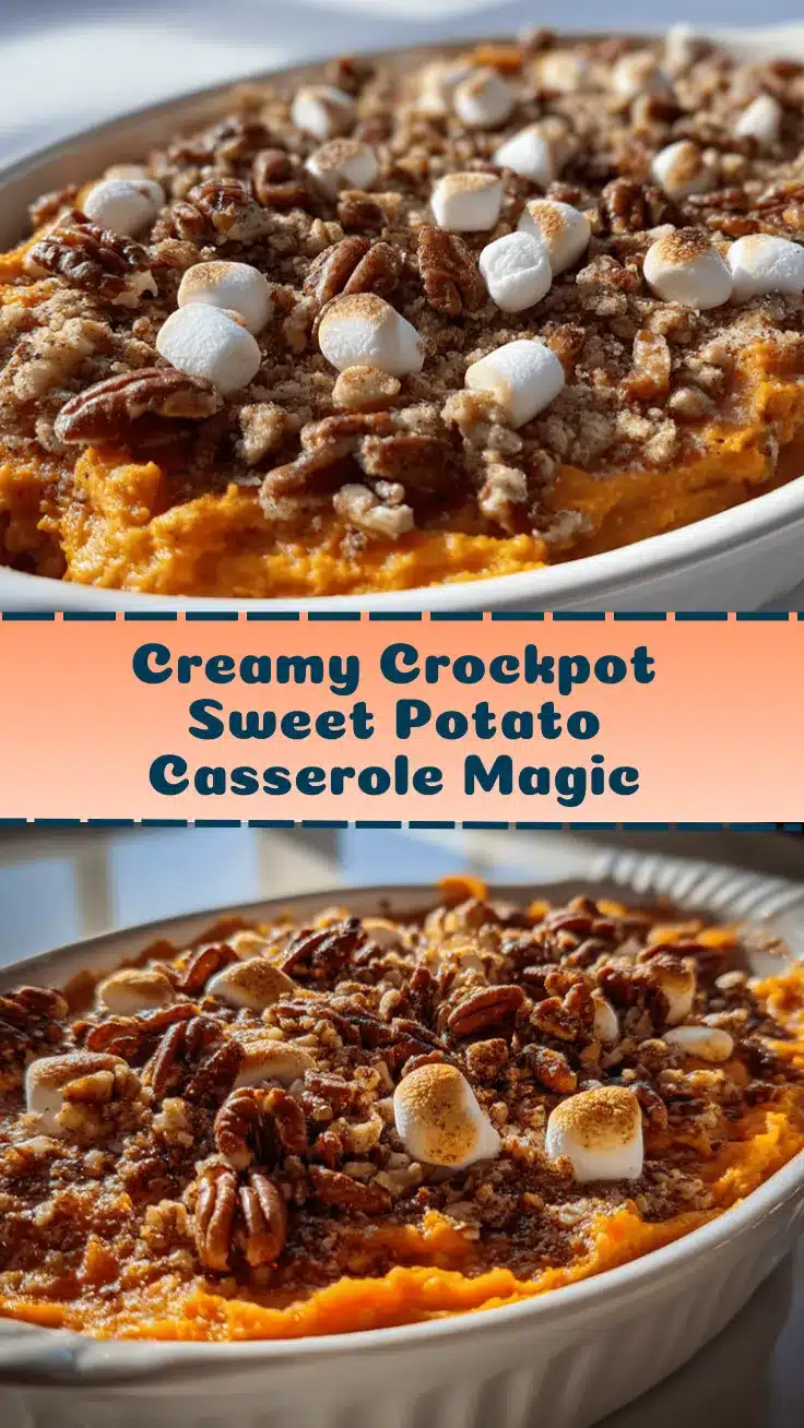 creamy crockpot sweet potato casserole recipe