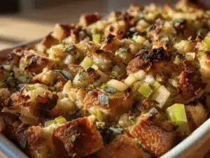 savory sourdough stuffing - featured image