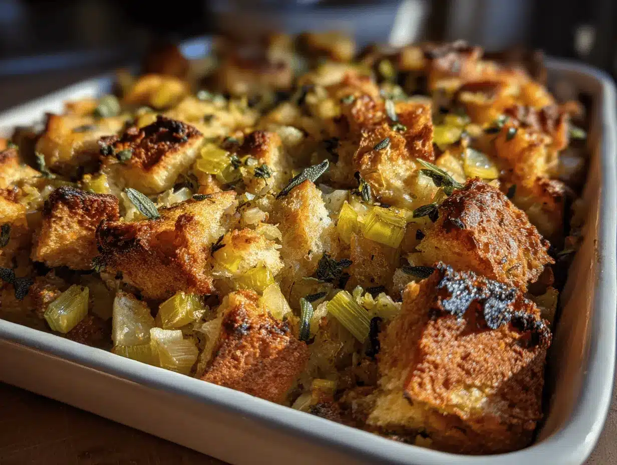 savory sourdough stuffing preparation steps